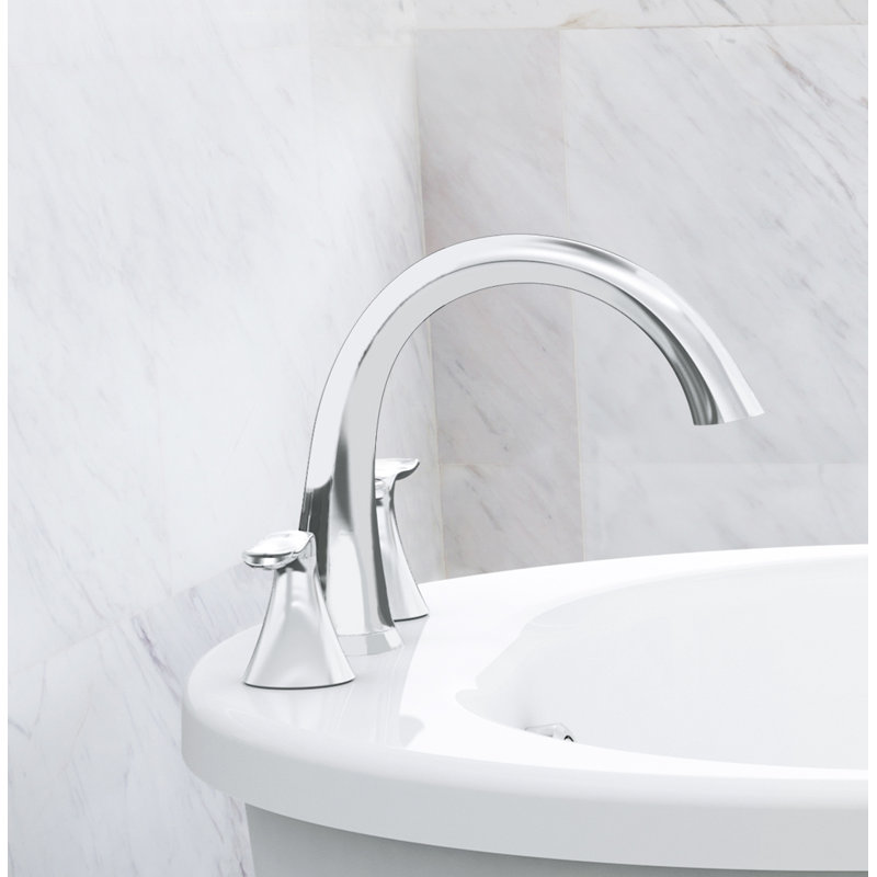 JACUZZI® Piccolo Double Handle Deck Mounted Roman Tub Faucet with